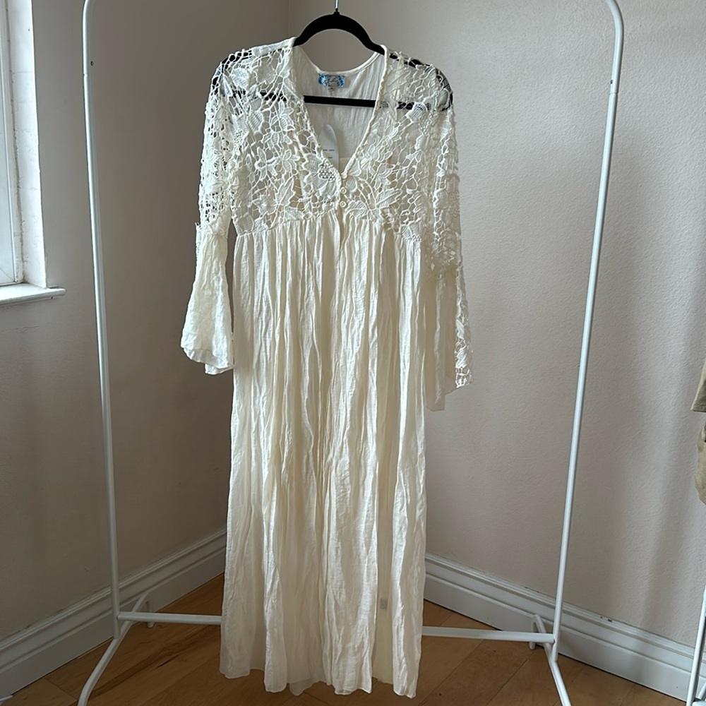 Cream Boho Dress